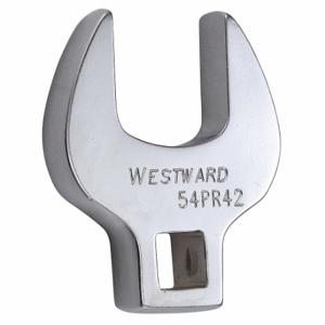 WESTWARD 54PR42 Crowfoot Socket Wrench, Alloy Steel, Chrome, 3/8 Inch Drive Size, 7/8 Inch Head Size | CU9XMF