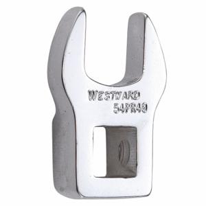 WESTWARD 54PR49 Crowfoot Socket Wrench, Alloy Steel, Chrome, 3/8 Inch Drive Size, 13 mm Head Size, Rounded | CU9XLQ