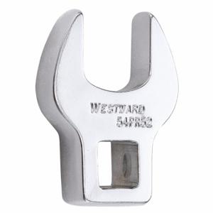 WESTWARD 54PR52 Crowfoot Socket Wrench, Alloy Steel, Chrome, 3/8 Inch Drive Size, 16 mm Head Size | CU9XMD