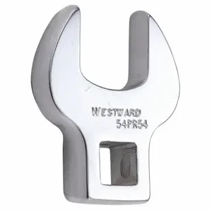 WESTWARD 54PR54 Crowfoot Socket Wrench, Alloy Steel, Chrome, 3/8 Inch Drive Size, 18 mm Head Size | CU9XLV