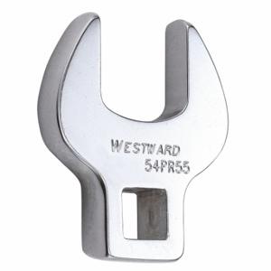 WESTWARD 54PR55 Crowfoot Socket Wrench, Alloy Steel, Chrome, 3/8 Inch Drive Size, 19 mm Head Size | CU9XLW