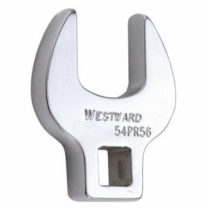 WESTWARD 54PR56 Crowfoot Socket Wrench, Alloy Steel, Chrome, 3/8 Inch Drive Size, 20 mm Head Size | CU9XMG