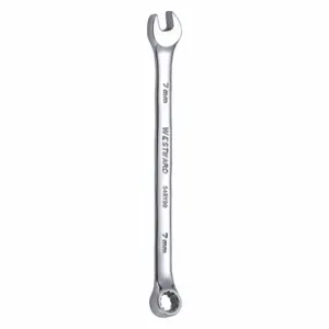 WESTWARD 54RY90 Combination Wrench, Alloy Steel, 7 mm Head Size, 4 7/8 Inch Overall Length, Offset | CU9XHW