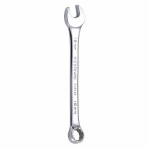 WESTWARD 54RY91 Combination Wrench, Alloy Steel, 16 mm Head Size, 8 1/4 Inch Overall Length, Offset | CU9XGW