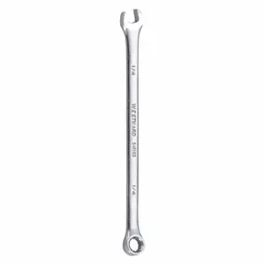 WESTWARD 54RY93 Combination Wrench, Alloy Steel, Satin, 1/4 Inch Head Size, 4 7/8 Inch Length, Offset | CU9XJE