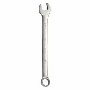 WESTWARD 54RZ17 Combination Wrench, Alloy Steel, Satin, 27 mm Head Size, 14 Inch Overall Length, Offset | CU9XJV