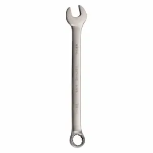 WESTWARD 54RZ18 Combination Wrench, Alloy Steel, Satin, 28 mm Head Size, 15 3/4 Inch Length, Offset | CU9XJW