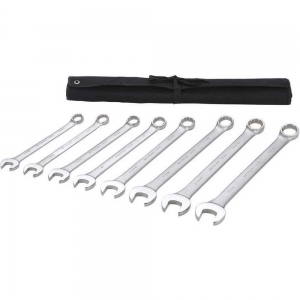 WESTWARD 54RZ51 Combination Wrench Set, 12 Points, SAE, 8 Pieces | AX3NGE