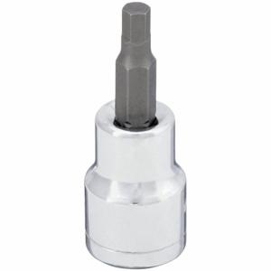 WESTWARD 54TL75 Socket Bit, 3/8 Inch Drive Size, Hex Tip, 5.5 mm Tip Size, 1 3/4 Inch Length, Metric | CV2AGF