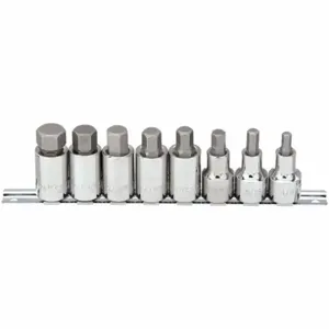 WESTWARD 54TM75 Socket Bit Set, 1/2 Inch Drive Size, 7 Pieces, 1/4 To 3/4 Inch Tip Size | CJ3LTW