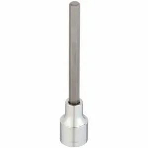 WESTWARD 54TN03 Socket Bit, 1/2 Inch Drive Size, Hex Tip, 10 mm Tip Size, 5 1/4 Inch Length, Metric | CV2ABC