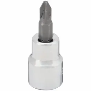 WESTWARD 54TN69 Socket Bit, 3/8 Inch Drive Size, Pozidriv Tip, #1 Tip Size, 1 13/16 Inch Length, Sae | CV2AHJ