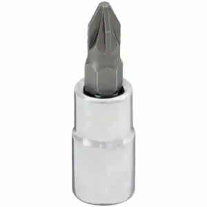 WESTWARD 54TN86 Socket Bit, 1/4 Inch Drive Size, Pozidriv Tip, #1 Tip Size, 1 1/2 Inch Length, Sae | CV2AKA