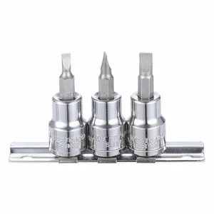 WESTWARD 54TN94 Socket Bit Set, 3/8 Inch Drive Size, 12 Pieces, 4 To 6mm Tip Sizes, Metric | CJ3LUH