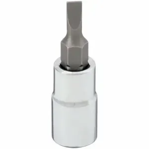 WESTWARD 54TN96 Socket Bit, 1/4 Inch Drive Size, Slotted Tip, 5/32 Inch Tip Size, 1 1/2 Inch Length, Sae | CV2AEL