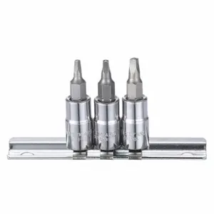 WESTWARD 54TP01 Socket Bit Set, 1/4 Inch Drive Size, 5 Pieces, R0 To R2 Tip Sizes | CJ3LUK