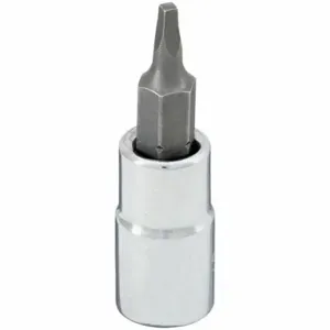 WESTWARD 54TP02 Socket Bit, 1/4 Inch Drive Size, Square Tip, R0 Tip Size, 1 1/2 Inch Length, Sae | CV2AEN