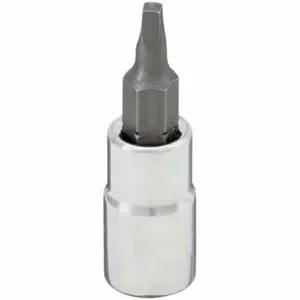 WESTWARD 54TP03 Socket Bit, 1/4 Inch Drive Size, Square Tip, R1 Tip Size, 1 13/16 Inch Length, Sae | CV2AEP