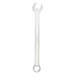 WESTWARD 5MR43 Combination Wrench, Alloy Steel, Satin, 1 1/8 Inch Head Size, 15 3/8 Inch Length, Offset | CU9XHY