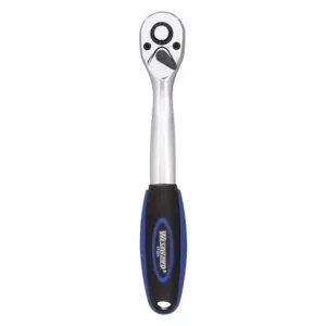 WESTWARD 5TZE4 Hand Ratchet, Pear, Reversing, 8 Inch Overall Length, Chrome, 5 Deg Min Arc Swing | CU9ZWJ