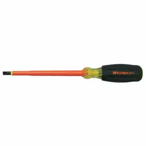 WESTWARD 5UFW7 Insulated Slotted Screwdriver 3/8 x 8 In | AE6PCM