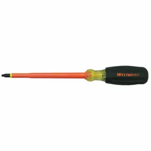 WESTWARD 5UFX1 Insulated Square Screwdriver, Tip Size, 10 1/4 Inch Overall Length, 6 Inch Shank Length | CV2AMV