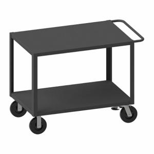 WESTWARD HET-3060-2-5K-FL-95W Utility Cart With Flush Metal Shelves, 5000 lb Load Capacity, 60 Inch x 30 Inch | CU9XRE 52CL43