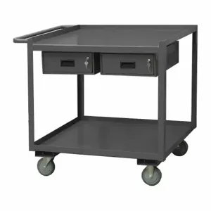 WESTWARD RSC-2436-2-2DR-95W General Purpose Steel Mobile Workstation, 1200 lb Load Capacity, 36 Inch x 24 Inch | CU9YAV 52CK62