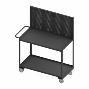 WESTWARD RSC-2436-2-PB-95W Steel Mobile Workstation With Pegboard Storage, 1200 Lb Load Capacity, 36 Inch X 24 Inch | CU9YAZ 52CL22