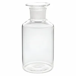 WHEATON 216019 Reagent Bottle, Type I Borosilicate Glass, Unlined, Wide, Round, 10Pk | CJ3CUY 49WD30