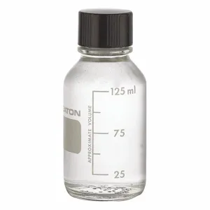 WHEATON 219715 Media Bottle, Type I Borosilicate Glass, LDPE, Wide, Modern Round, 48Pk | CJ2UMR 49WD41