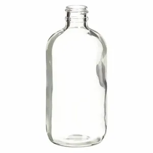 WHEATON 220724 Safety Coated Bottle, 8 oz Labware Capacity, Type III Soda Lime Glass, 48Pk | CJ3FNR 49WD56