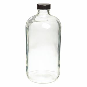 WHEATON 220735 Safety Coated Bottle, 16 oz Labware Capacity, Type III Soda Lime Glass, 24Pk | CJ3FNM 49WD59