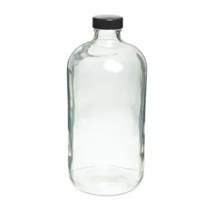 WHEATON 220755 Safety Coated Bottle, 16 oz Labware Capacity, Type III Soda Lime Glass, 24Pk | CJ3FNL 49WD63