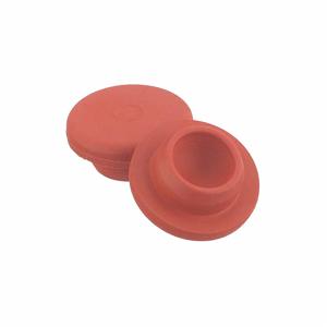 WHEATON 224100-172 Straight Plug Stopper, 20 mm Neck Size, Rubber, Red, 1000Pk | CJ3NYF 49WF50