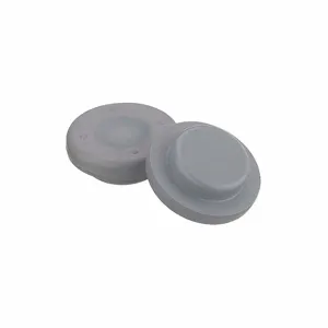 WHEATON 224100-175 Straight Plug Stopper, 20 mm Neck Size, Chlorobutyl/Isoprene, PTFE/Butyl, Gray, 1000Pk | CJ3NYC 49WF51