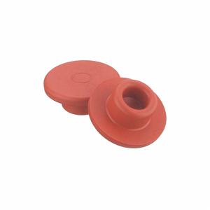 WHEATON 224100-330 Straight Plug Stopper, 30 mm Neck Size, Rubber/Silicone, Red, 1000Pk | CJ3NYD 49WF55