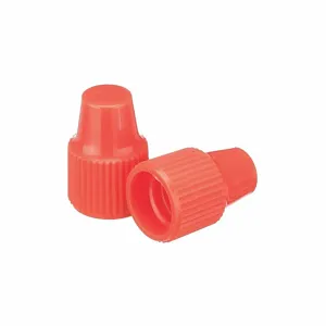 WHEATON W242503-A Dropper Tip Cap, Polypropylene, Unlined, Dropper, Orange, 1000Pk | CJ2AXD 49WG69