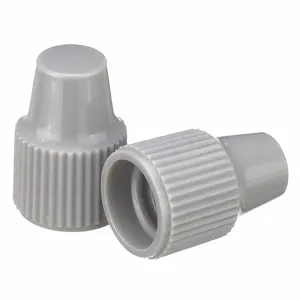 WHEATON W242505-A Dropper Tip Cap, Polypropylene, Unlined, Dropper, Gray, 1000Pk | CJ2AXB 49WG71