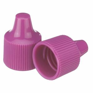 WHEATON W242517-A Dropper Tip Cap, Polypropylene, Unlined, Dropper, Purple, 1000Pk | CJ2AWJ 49WG82