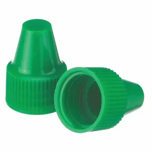 WHEATON W242536-A Dropper Tip Cap, Polypropylene, Unlined, Dropper, Green, 1000Pk | CJ2AWZ 49WG88