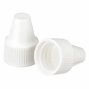 WHEATON W242540-A Dropper Tip Cap, Polypropylene, Unlined, Dropper, White, 1000Pk | CJ2AXC 49WG90