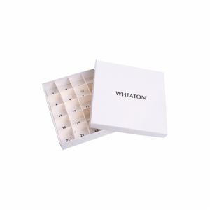 WHEATON W651610-W Taschentuch-Aufbewahrungsbox, Karton, weiß, 1.96 Zoll Höhe, 5.11 Zoll Länge, 15 Stück | CJ3QFY 49WH06