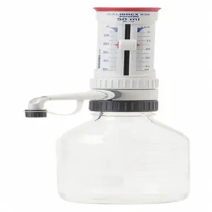 WHEATON W844104 Glass Bottle Top Dispenser, 5 to 50ml, 1 ml Graduations | AF7YCP 49WH95