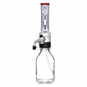 WHEATON W845018 Bottle Top Dispenser, 0.25 to 2.5ml Volume, 0.05 mL Graduations | CH9TJJ 49WH81