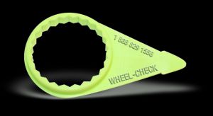 WHEEL CHECK WLCH-H Wheel Check, 1-9/16 Inch Nut Size, Green, 100Pk | CE2ZQB