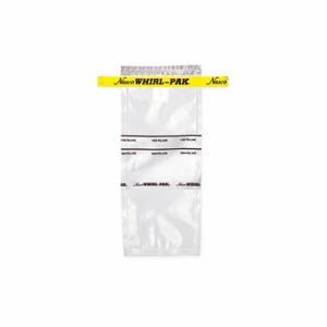 WHIRL PAK B01062 Sampling Bag, 4 Oz Capacity, 7.3 Inch Length, 3 Inch Width, 0.057 mm Thick, 500 PK | CV2AZF 407L36