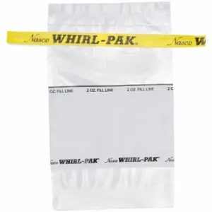 WHIRL PAK B01064 Sampling Bag, 2 Oz Capacity, 5 Inch Length, 3 Inch Width, 0.057 mm Thick, 500 PK | CV2AZV 407L34