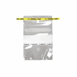 WHIRL PAK B01297 Sampling Bag, 24 Oz Capacity, 9 Inch Length, 6 Inch Width, 0.076 mm Thick, 500 PK | CV2AYY 407L45