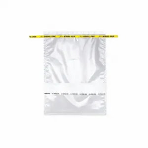 WHIRL PAK B01445 Sampling Bag, 92 Oz Capacity, 15 Inch Length, 10 Inch Width, 0.102 mm Thick, 250 PK | CV2AZR 407L56